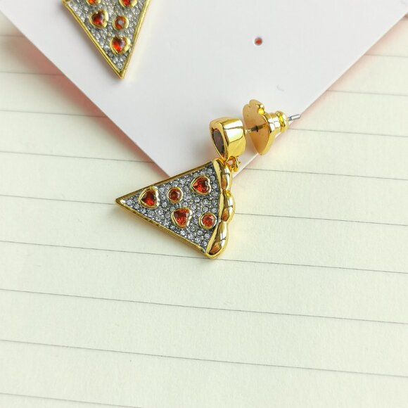 Pizza My Heart Gold Multicolor Drop Earrings - Kate Spade - Picture 3 of 3